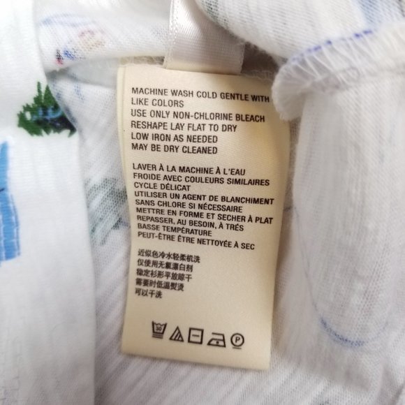 NWT Anthropologie Maeve Ski Themed Audra Cotton Tee Sz XS - Picture 11 of 12